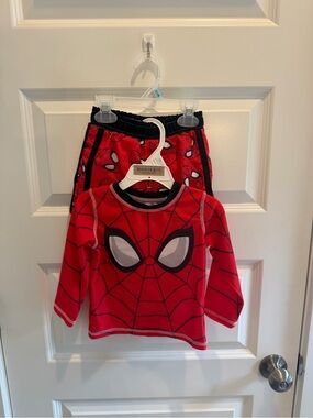 Toddler Boys Spider-Man Swimsuit bundle